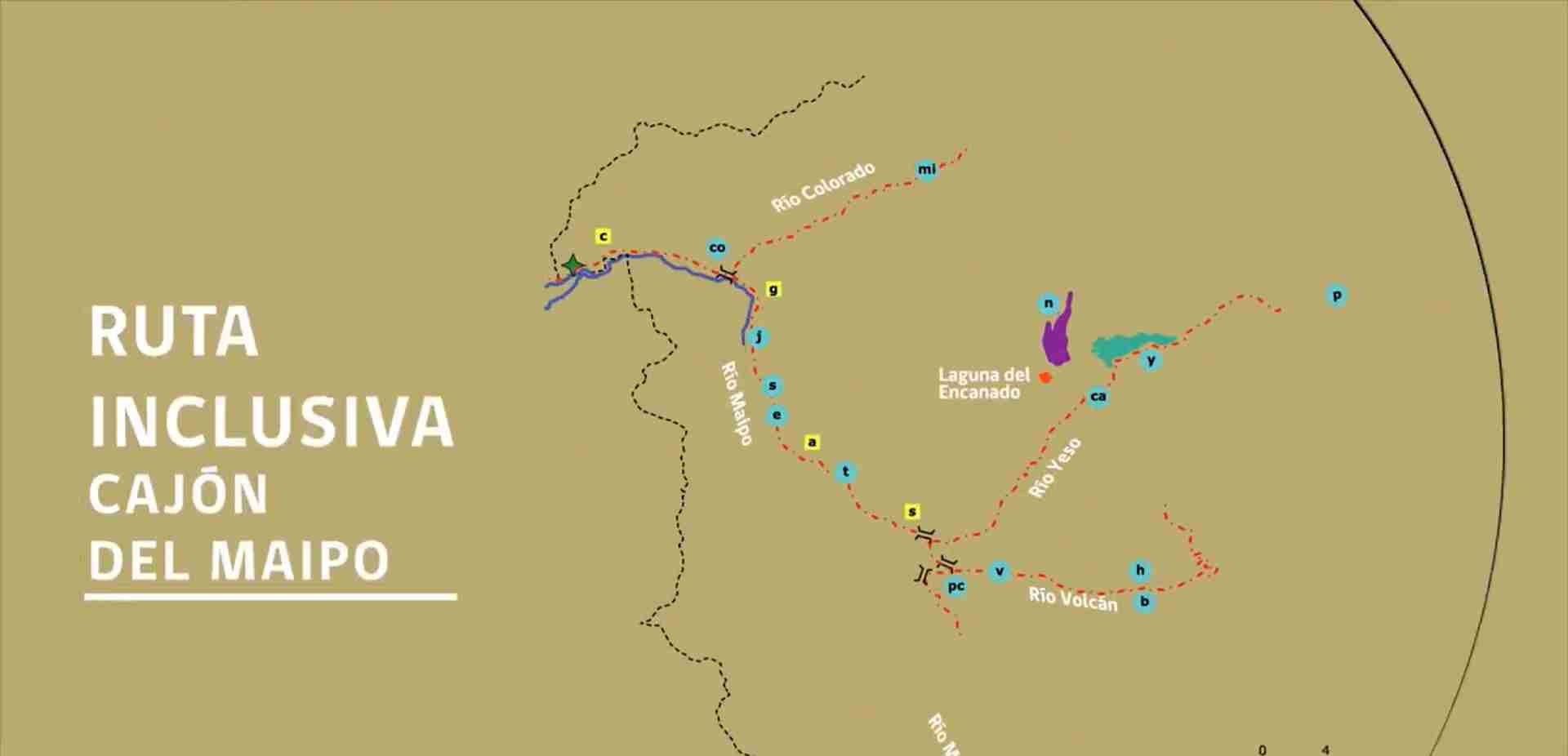Ruta inclusiva Cajón del Maipo