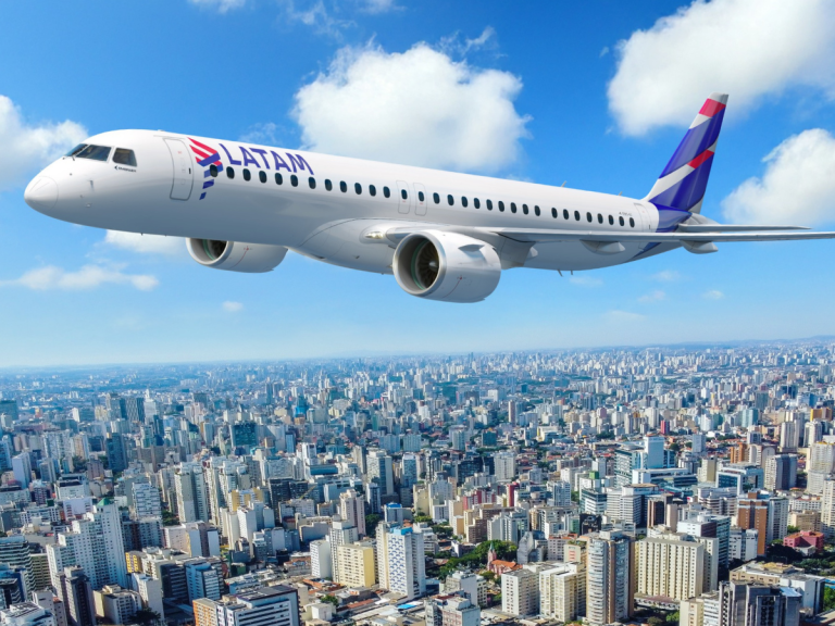 LATAM Airlines anuncia la incorporación del Embraer E195-E2: más de 70 aviones para reforzar la conectividad en Sudamérica