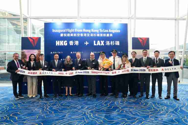 Delta inaugura vuelo directo entre Los Ángeles y Hong Kong | Nueva ruta 2026